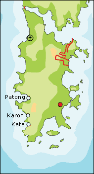 サイクリング半日ツアーのルートです。